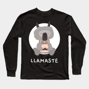 Namaste Llamaste Llama Yoga Long Sleeve T-Shirt